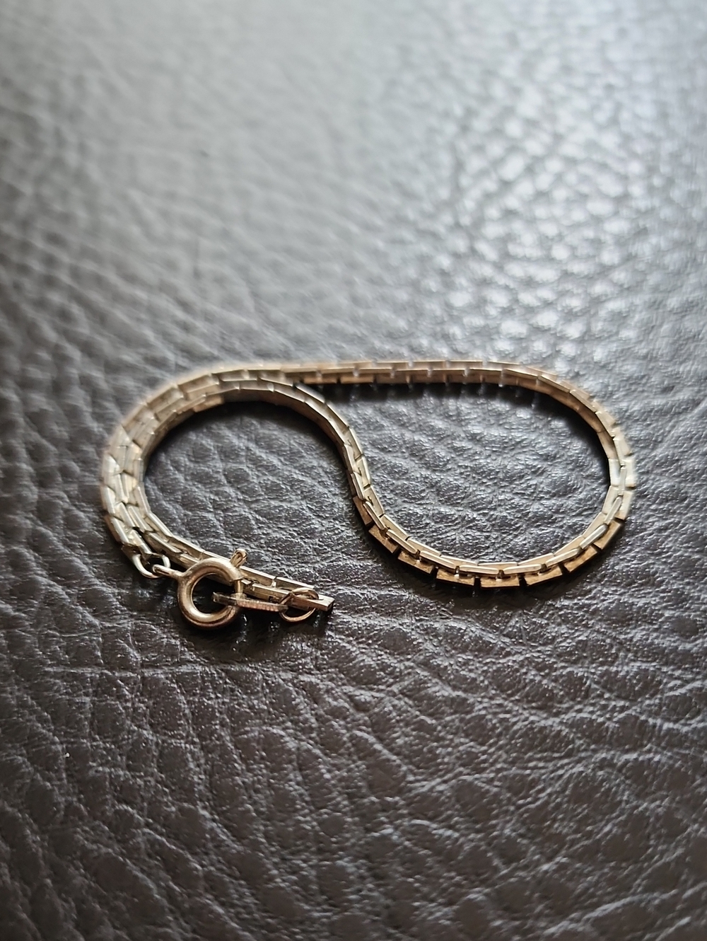 VTG Silver Tone Women’s Box Chain Bracelet